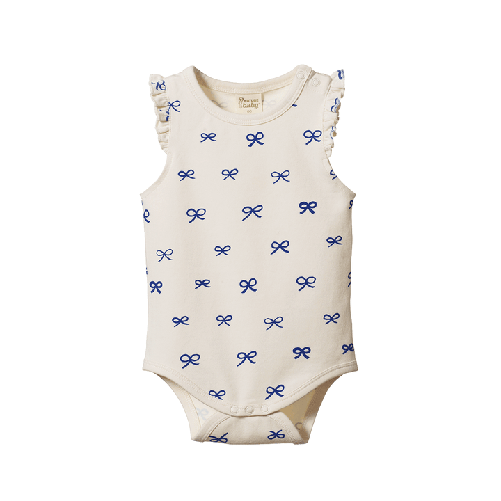 Nature Baby Fleur Bodysuit - Ribbons Print