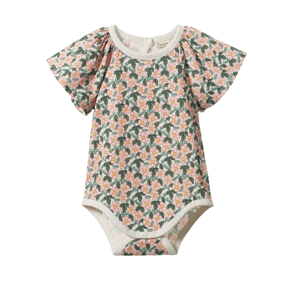 Nature Baby Faye Bodysuit - Garland Print