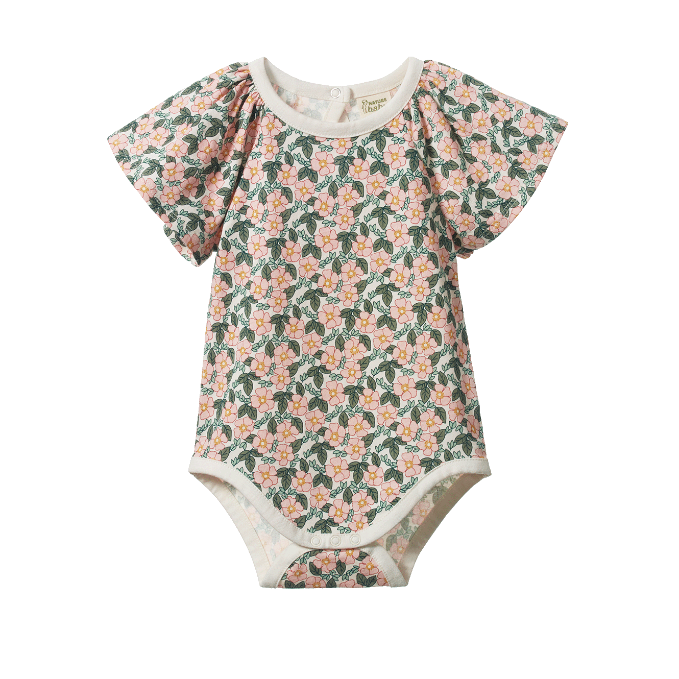 Nature Baby Faye Bodysuit - Garland Print