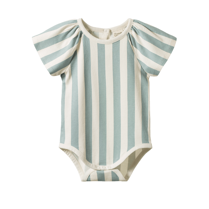 Nature Baby Faye Bodysuit - Star Dew Stripe