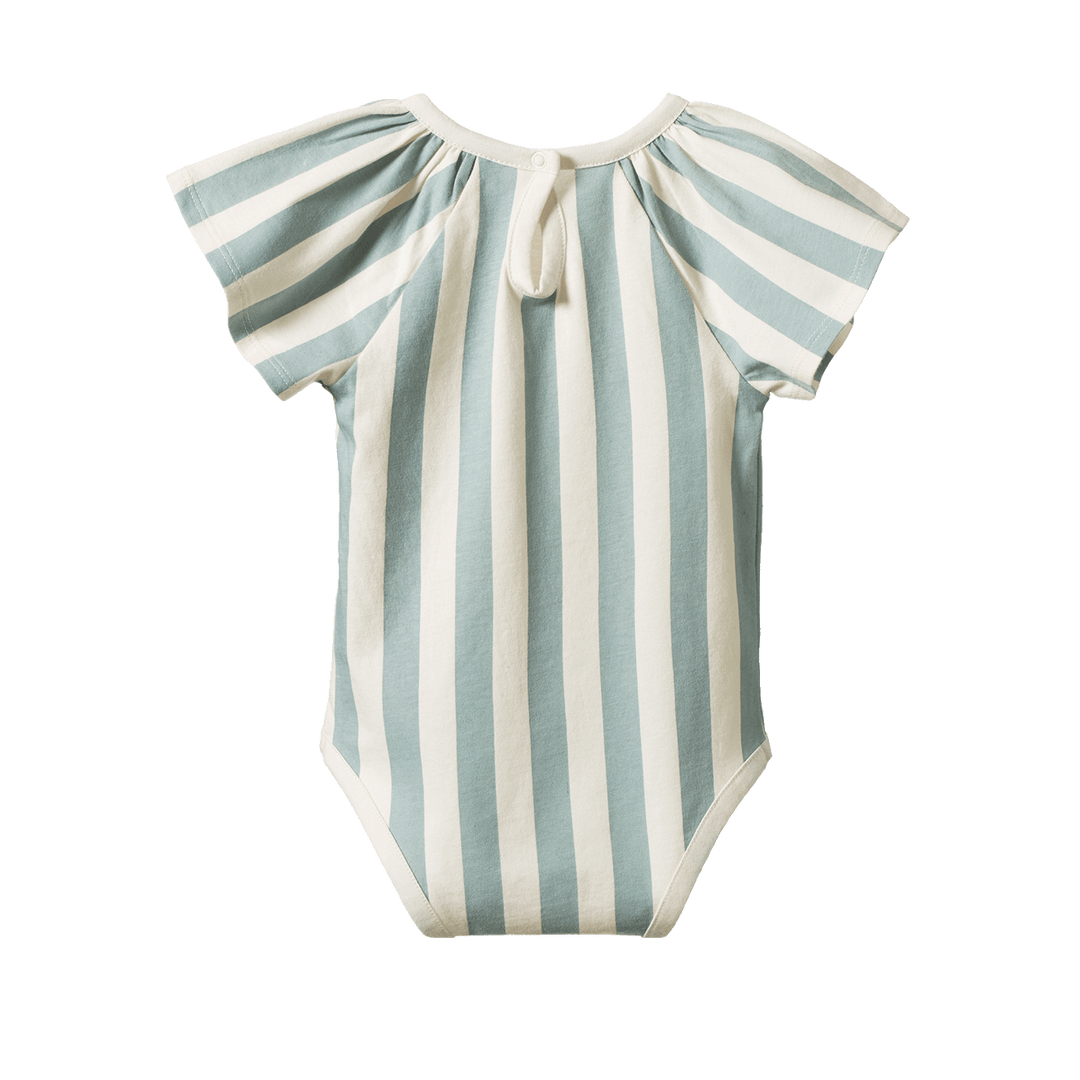 Nature Baby Faye Bodysuit - Star Dew Stripe