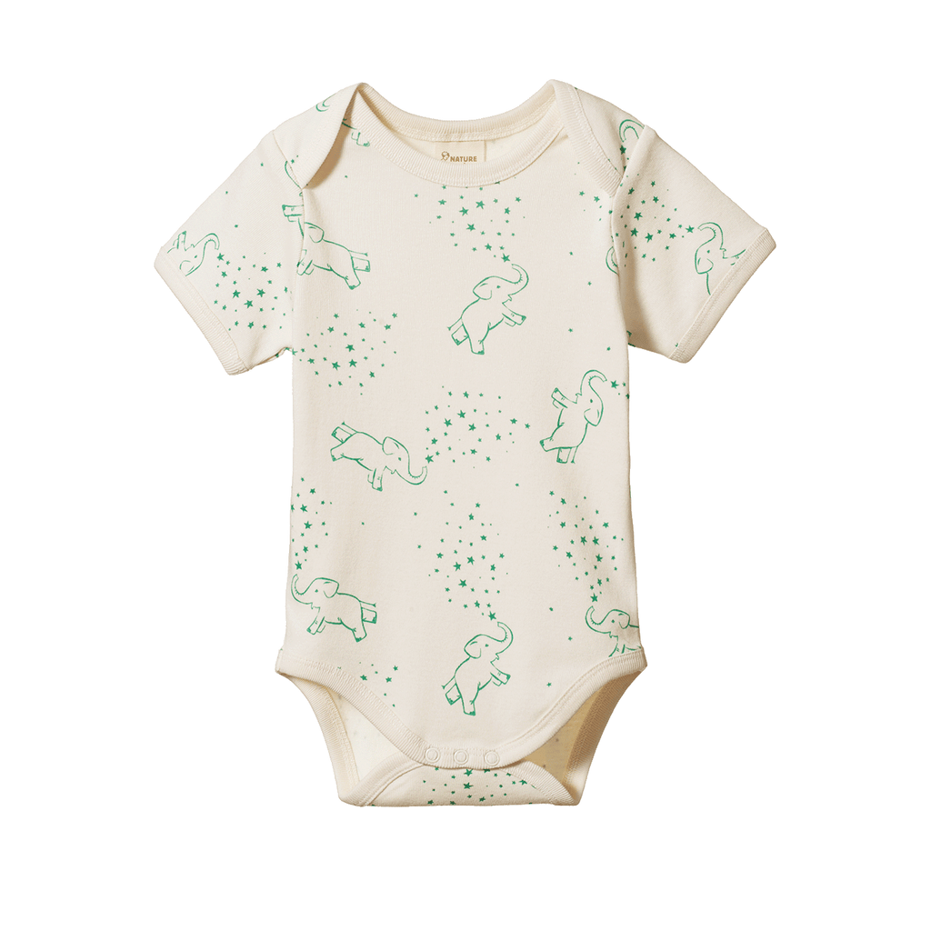 Nature Baby Short Sleeve Bodysuit - Fairground Print