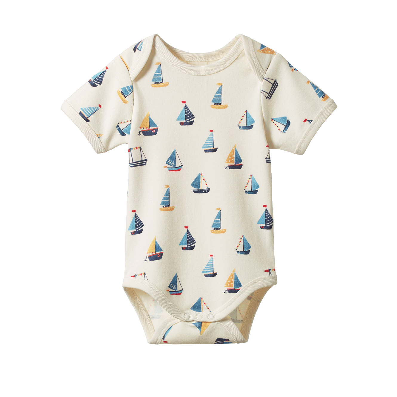Nature Baby Short Sleeve Bodysuit - Regatta Print