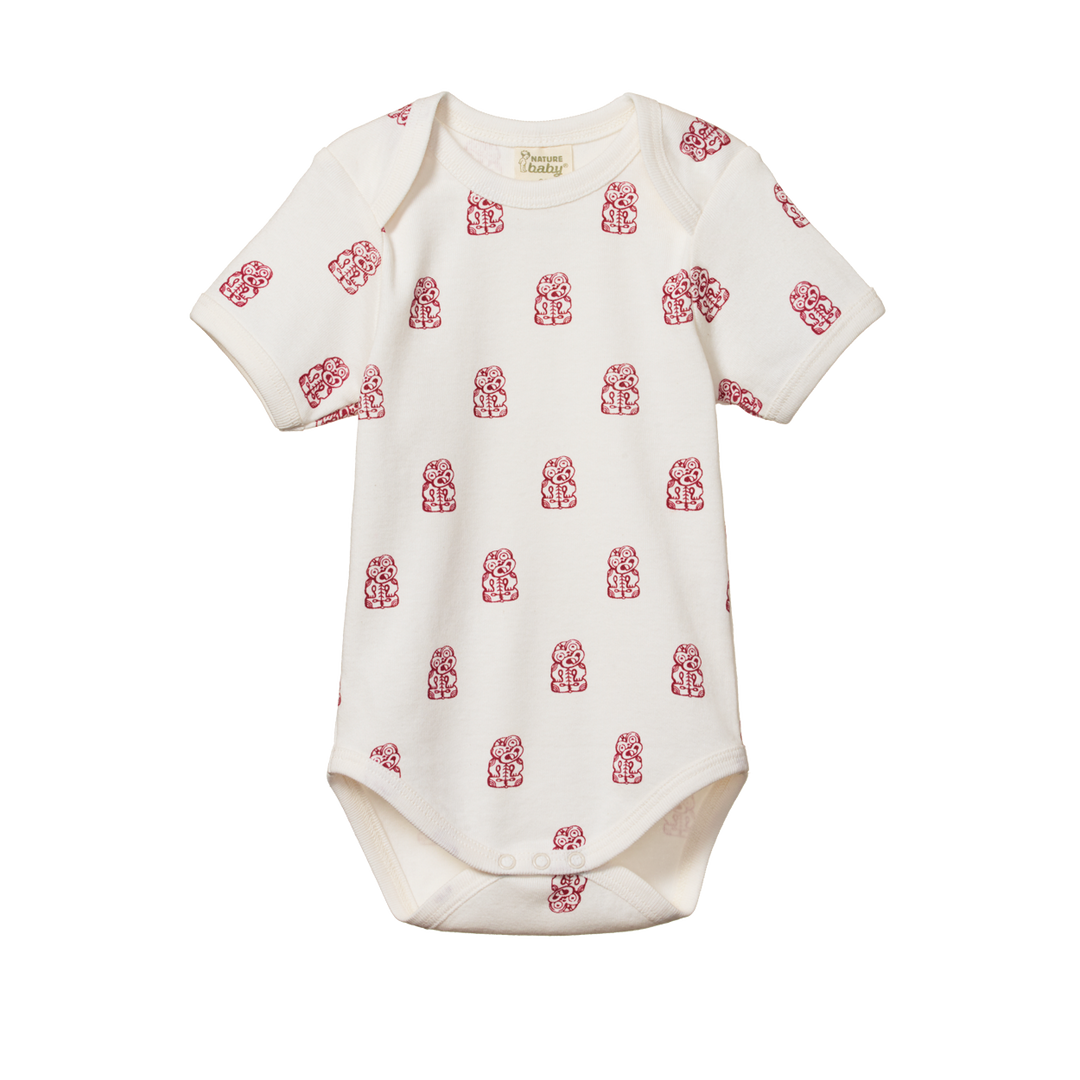 Nature Baby Short Sleeve Bodysuit - Tiki Print