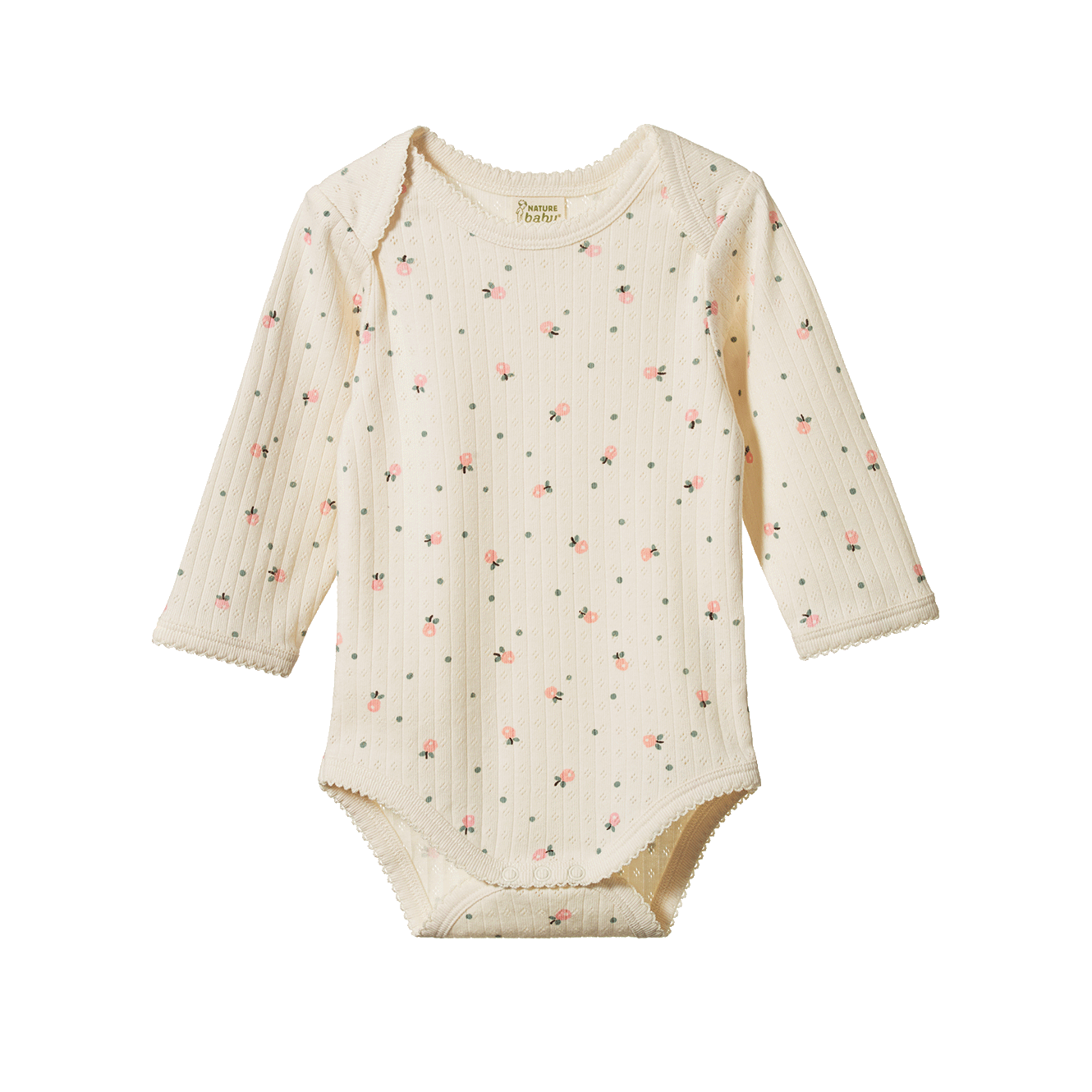Nature Baby Bodysuit Pointelle - Posey Blossom