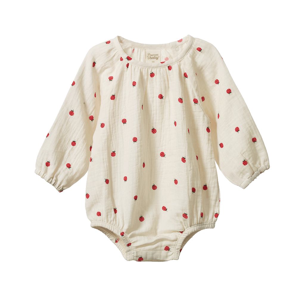 Meadow Bodysuit - Raspberry Print