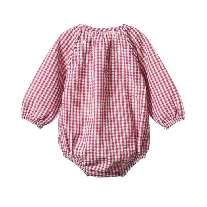 Nature Baby Meadow Bodysuit Gingham - Jam Check