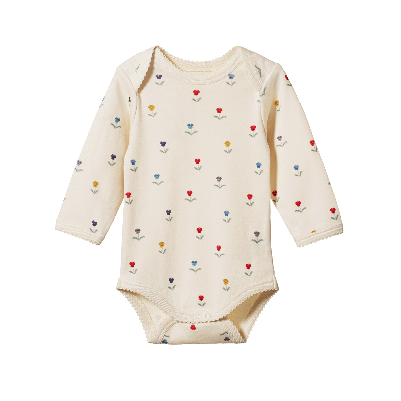 Nature Baby Long Sleeve Bodysuit - Delphine Print