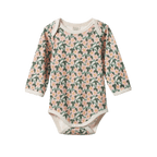 Long Sleeve Bodysuit - Garland Print