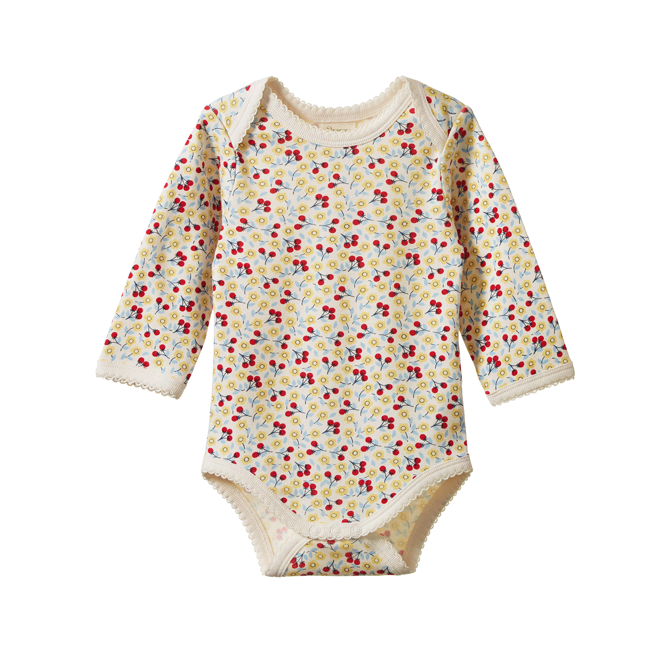 Long Sleeve Bodysuit - Kitchen Garden Print