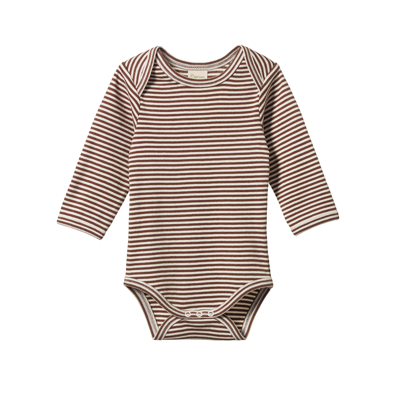 Nature Baby Long Sleeve Bodysuit - Pinecone Stripe