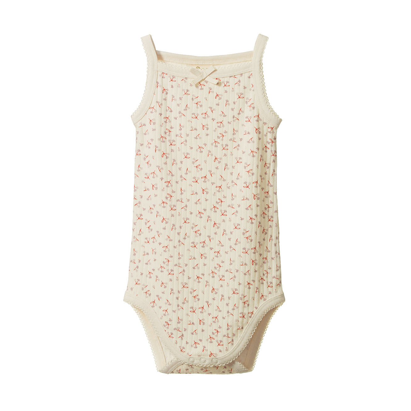 Camisole Bodysuit Pointelle - Dandelion Print
