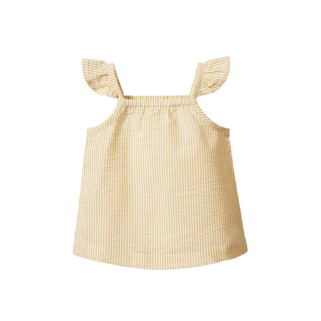 Petal Top - Golden Stripe