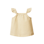 Petal Top - Golden Stripe
