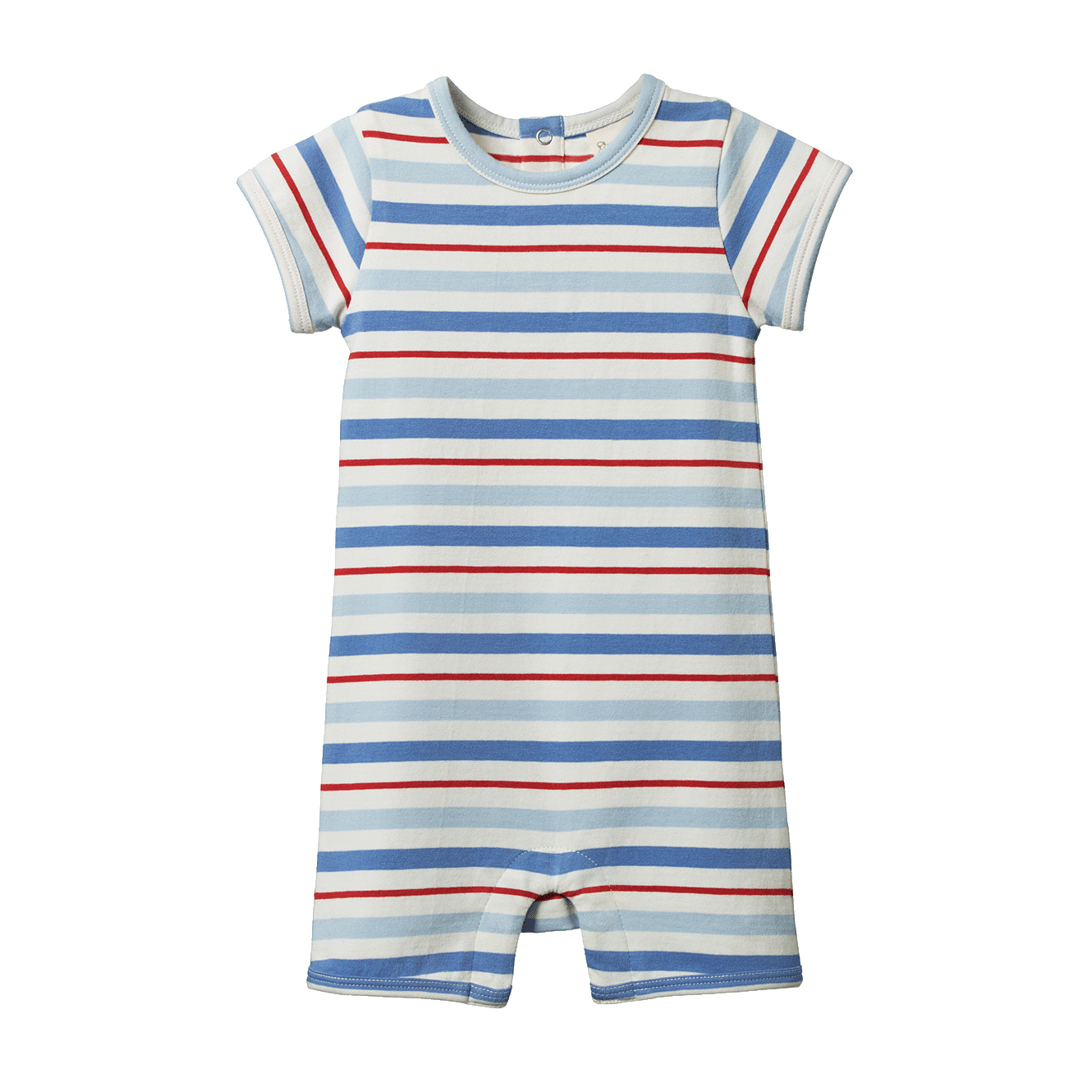 Short Sleeve Quincy Romper - Surf Stripe