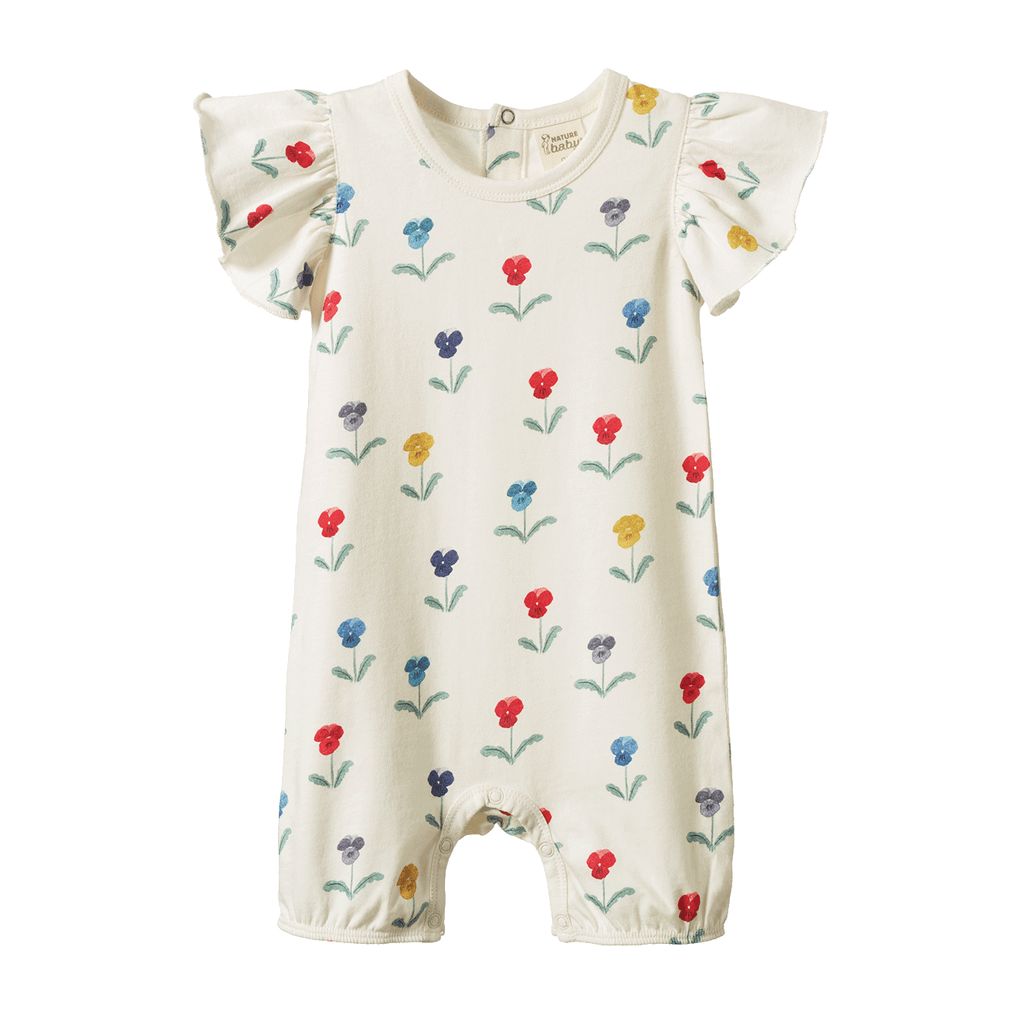 Nature Baby Tilly Suit - Delphine Blooms Print