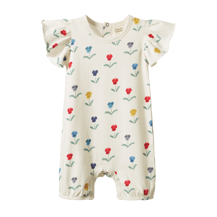 Nature Baby Tilly Suit - Delphine Blooms Print
