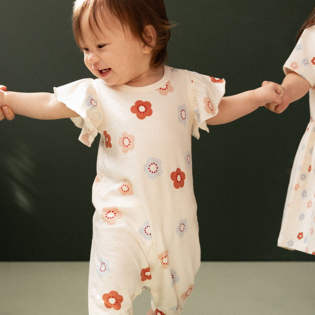 Tilly Suit - Flora Stamp Print