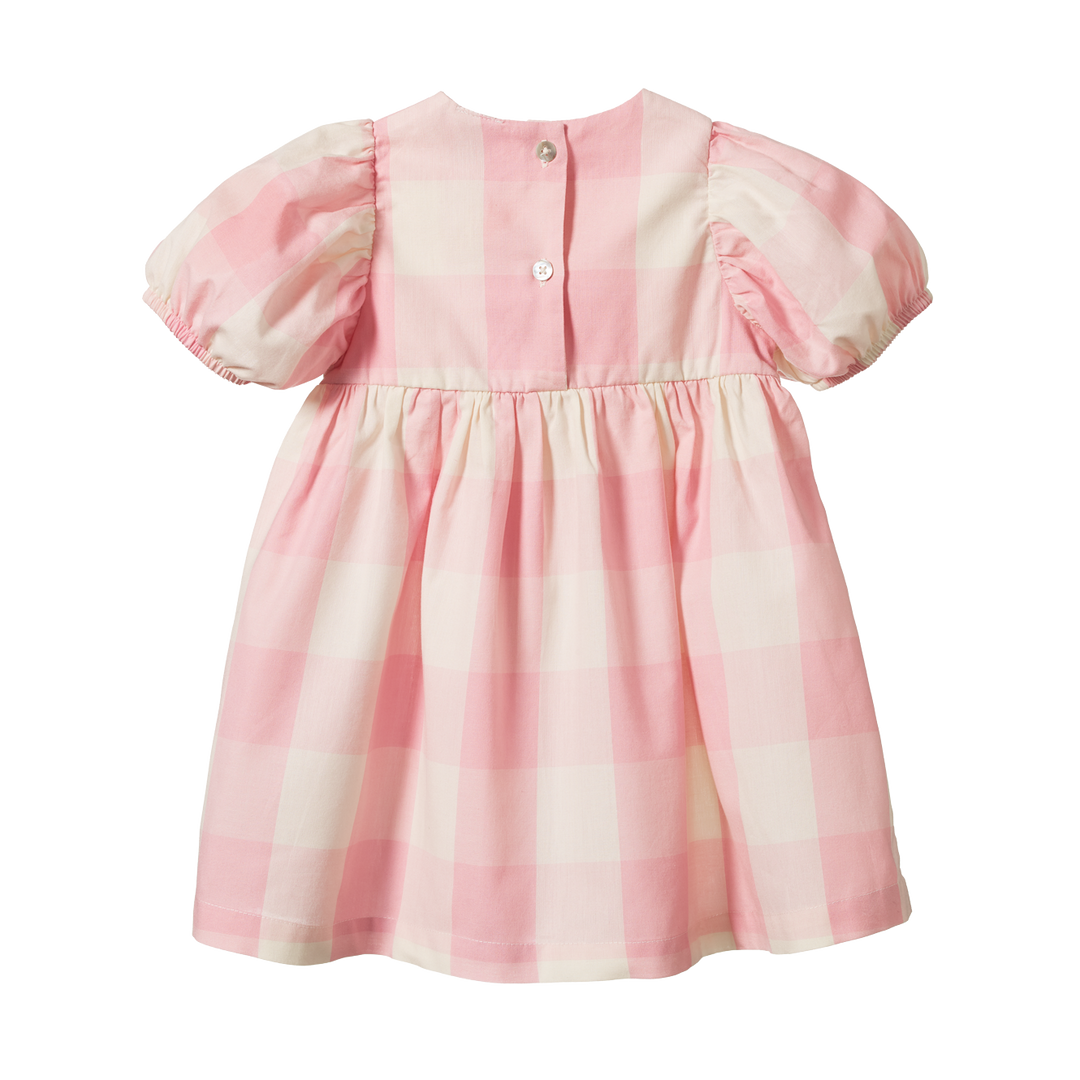 Nature Baby Albertine Dress - Summer Rose Check