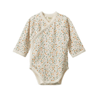 Long Sleeve Kimono Bodysuit - Pollyanna Print