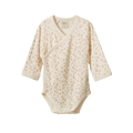 Longsleeve Kimono Bodysuit Pointelle - Dandelion Print