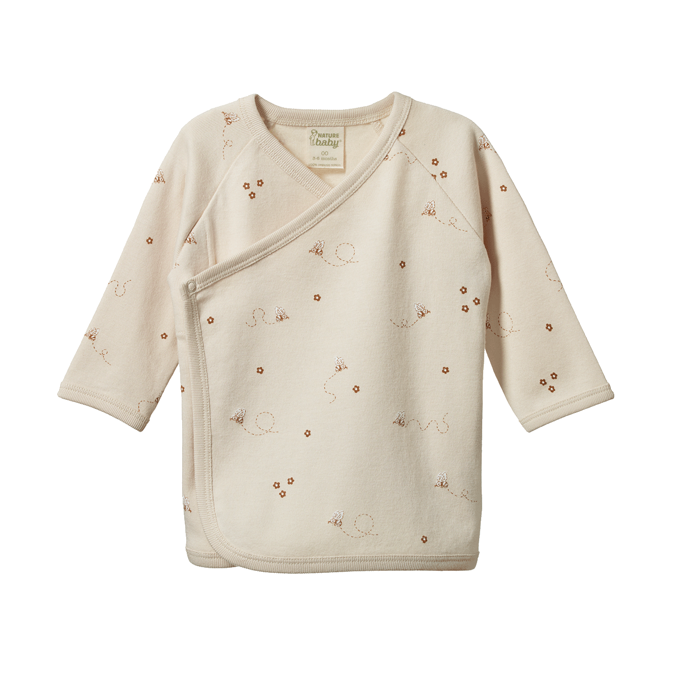 Nature Baby Kimono Jacket - Bumble Bee Print