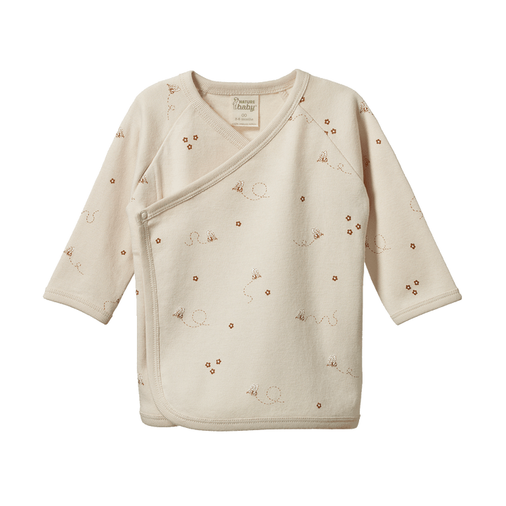 Nature Baby Kimono Jacket - Bumble Bee Print
