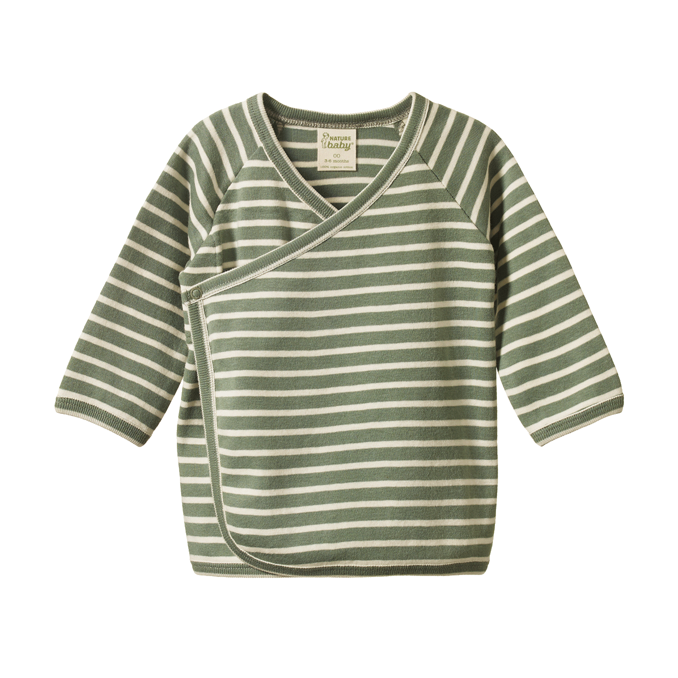 Kimono Jacket - Nettle Twin Stripe