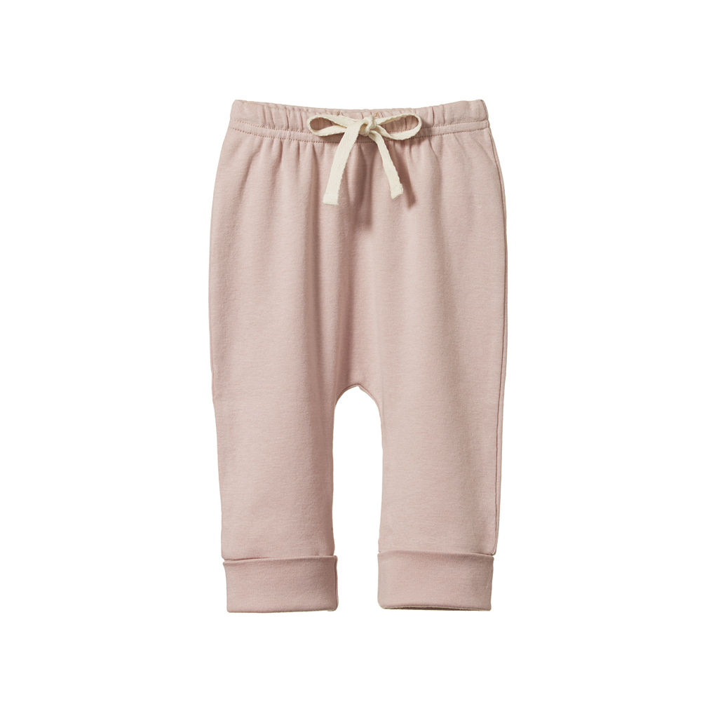Nature Baby Drawstring Pants - Rose Bud
