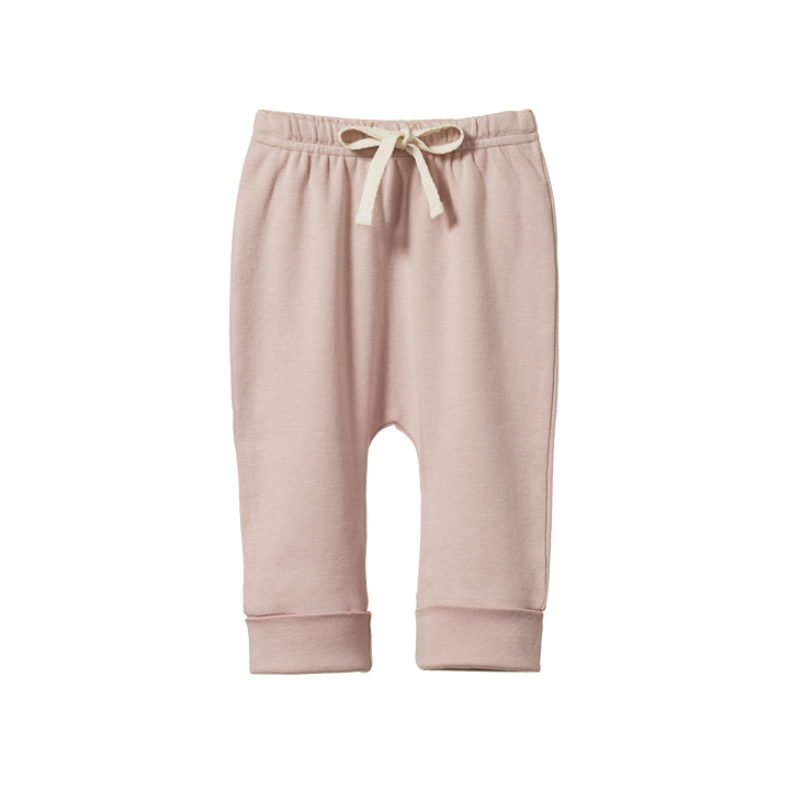 Nature Baby Drawstring Pants - Rose Bud