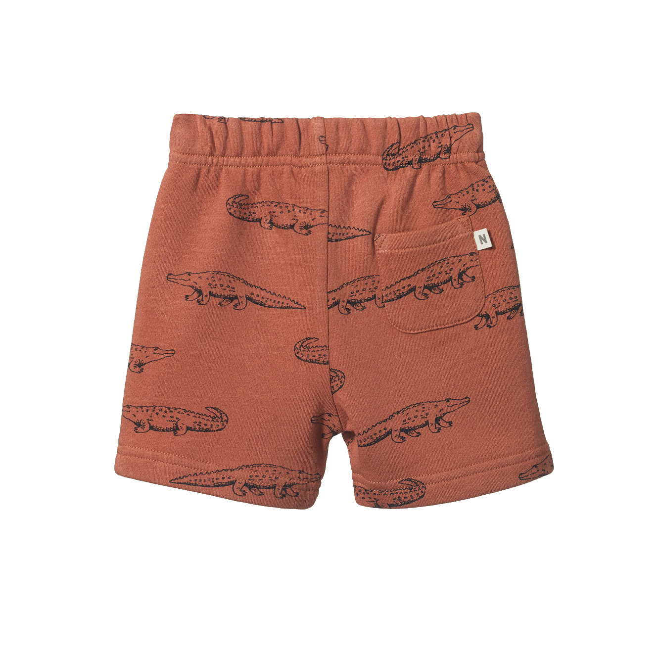 Nature Baby Jimmy Shorts Sweatshirt - Crocodile Print