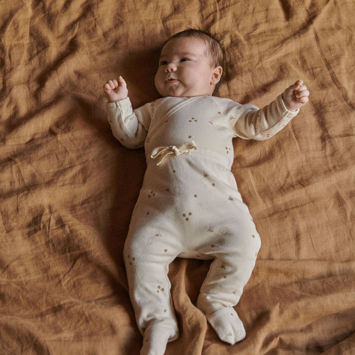 Nature Baby Kimono Jacket - Bumble Bee Print