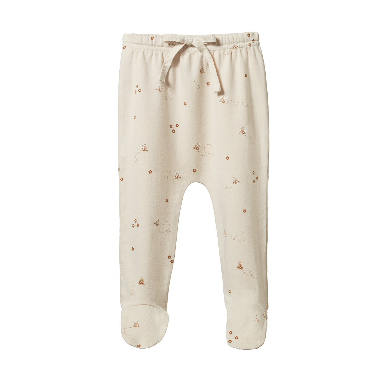 Nature Baby Footed Romper - Bumble Bee Print