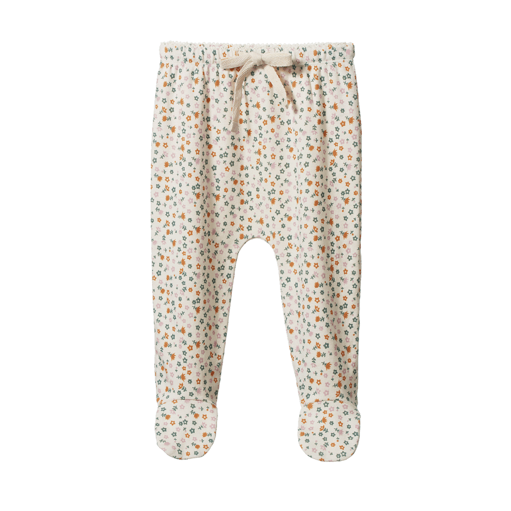 Nature Baby Footed Romper - Pollyanna Print