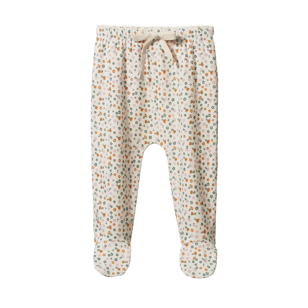 Nature Baby Footed Romper - Pollyanna Print