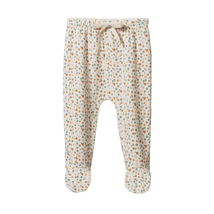 Nature Baby Footed Romper - Pollyanna Print