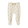 Footed Rompers Pointelle - Winter Berry Print