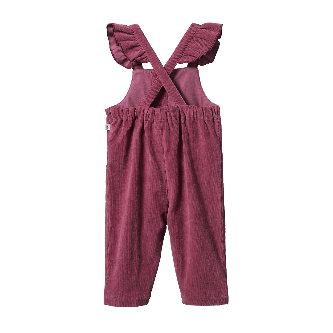 Nature Baby Orchard Overalls Cord - Rhubarb