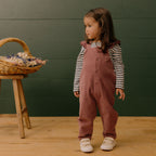 Orchard Overalls Cord - Rhubarb