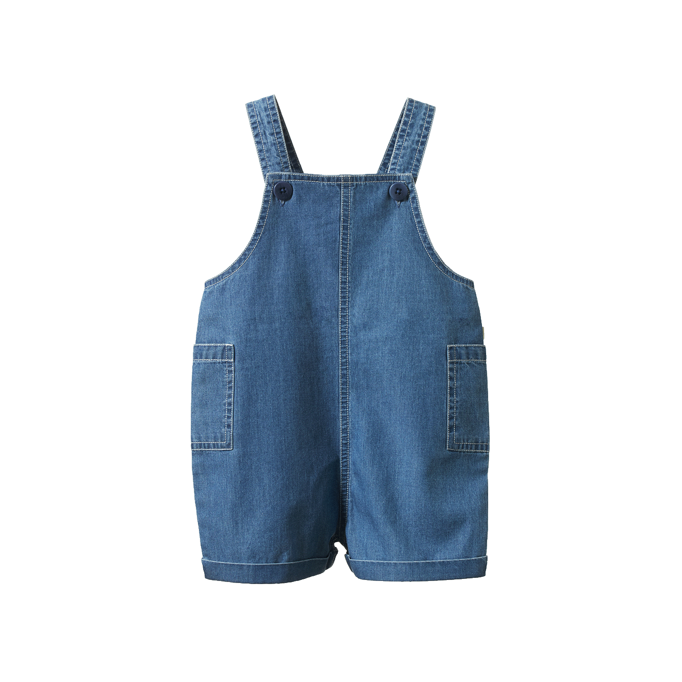 Tucker Shortie Overalls Chambray - Sky