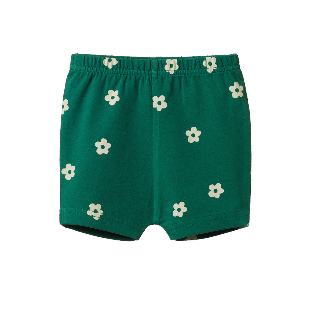 Selby Shorts - Flora Peppermint Print