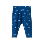Leggings - Ribbons Blue Print