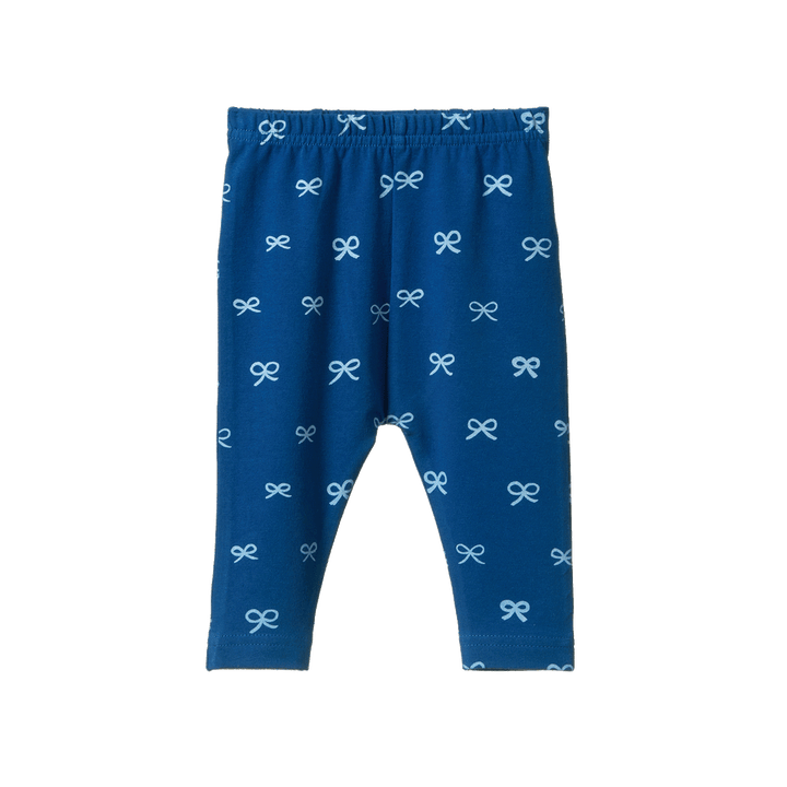 Nature Baby Leggings - Ribbons Blue Print