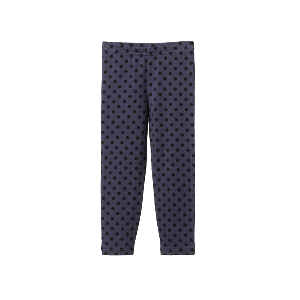 Nature Baby Leggings - Violet Polka Dot Print