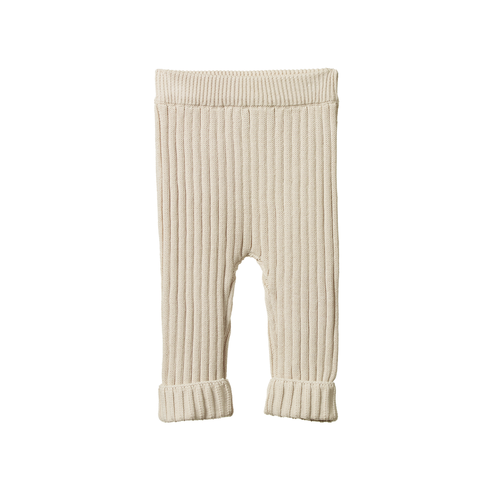 Nature Baby Lou Pants Cotton Knit - Almond