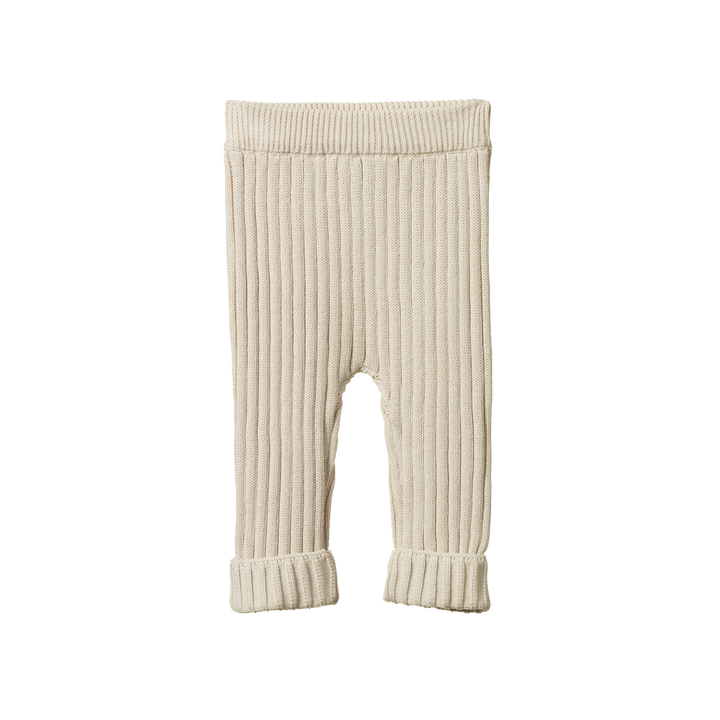 Nature Baby Lou Pants Cotton Knit - Almond