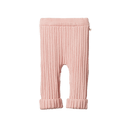Lou Pants Cotton Knit - Rose Bud