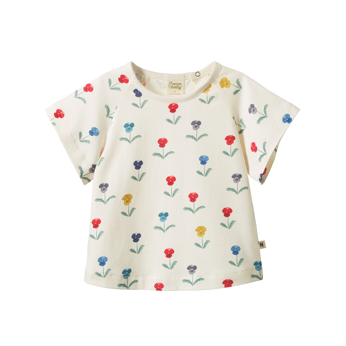 Nature Baby Juniper Tee - Delphine Blooms Print
