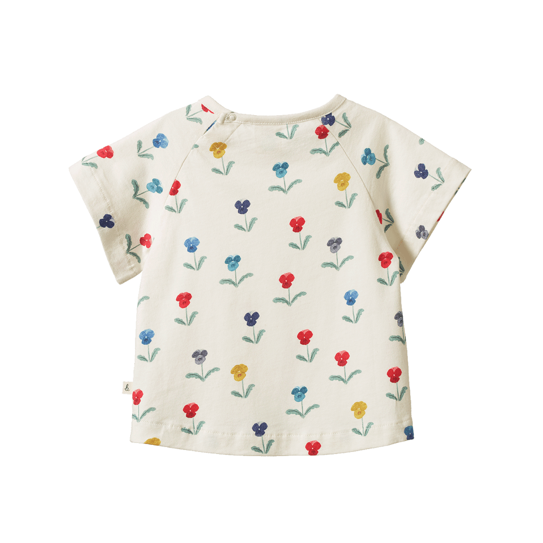 Nature Baby Juniper Tee - Delphine Blooms Print