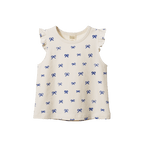 Fleur Tee - Ribbons Print
